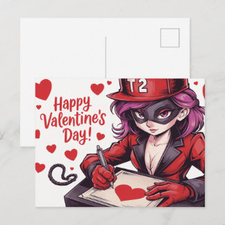 Happy Valentine’s Day Super-Héros -2 Postcard