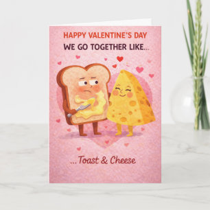 Happy Valentine’s Day – We Go Together Like Toast Holiday Card