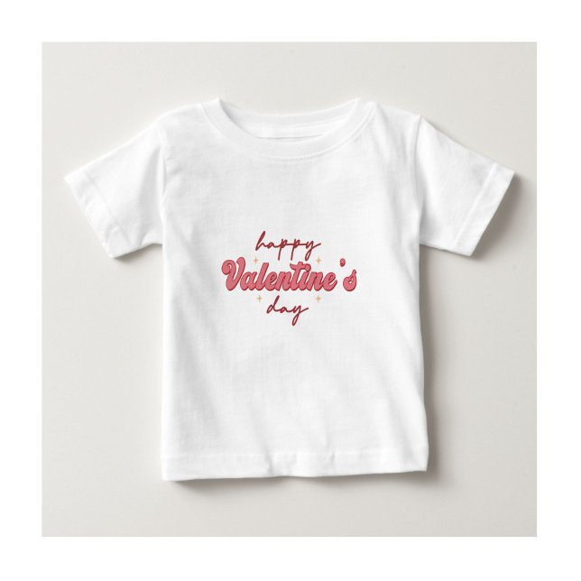  Happy Valentine’s Day White T-ShirtT-Shirt Baby T-Shirt (happy valentine day white t shirt)