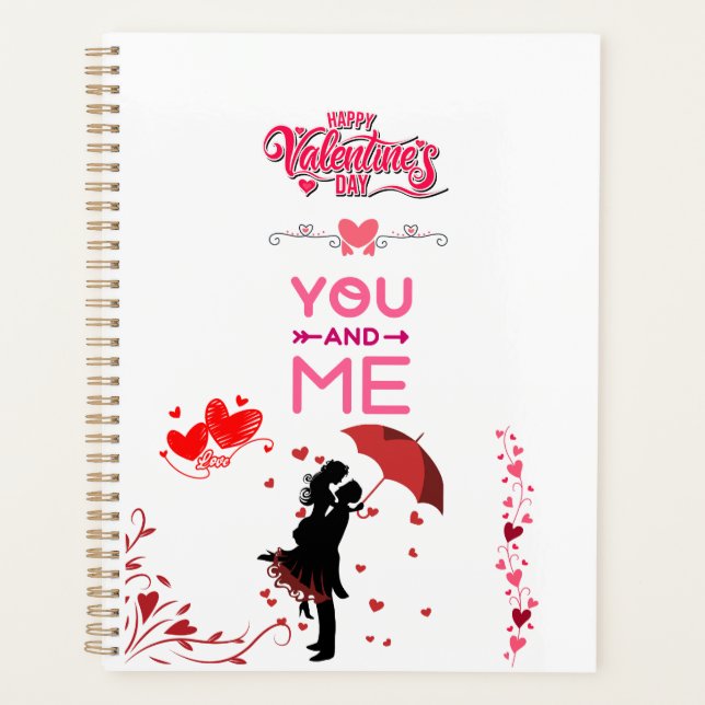 Happy Valentine’s Day – You and Me Romantic Love  Planner (Front)