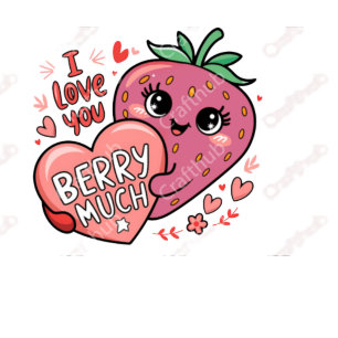 happy valentine strawberry love Mug