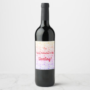 Happy Valentine's Customise Love Wine Label