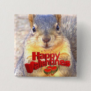 Happy Valentines Day_ 15 Cm Square Badge