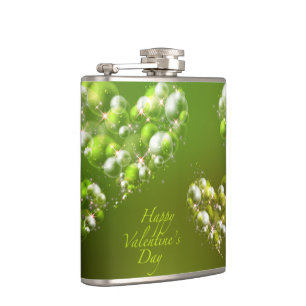 Happy Valentine's Day 19 Wrapped Flask
