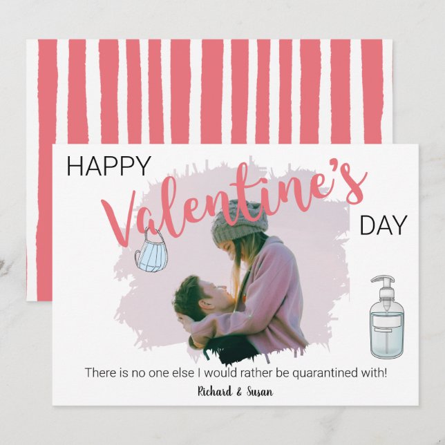 Happy Valentines Day 2021 | Photo Holiday Card (Front/Back)