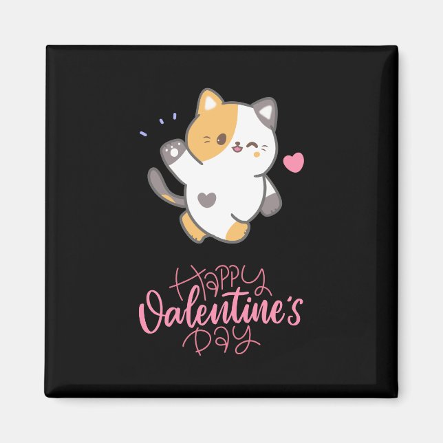 Happy Valentine's Day 2023 -Cats Lover Valentine   Magnet (Front)