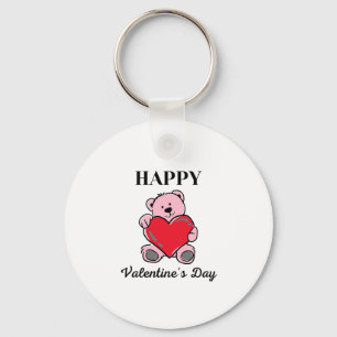 Happy Valentine's Day 2023 -Love Panda Images Key Ring