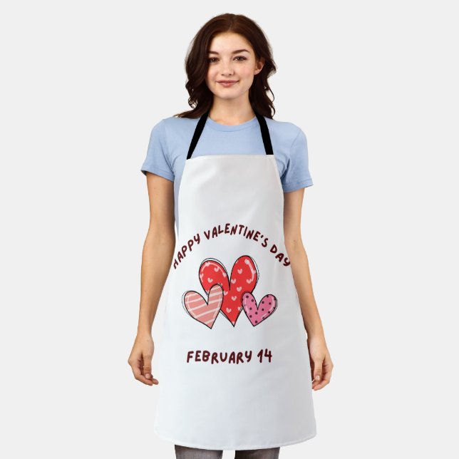Happy Valentine's Day 2023 -Valentine 14 February  Apron (Worn)