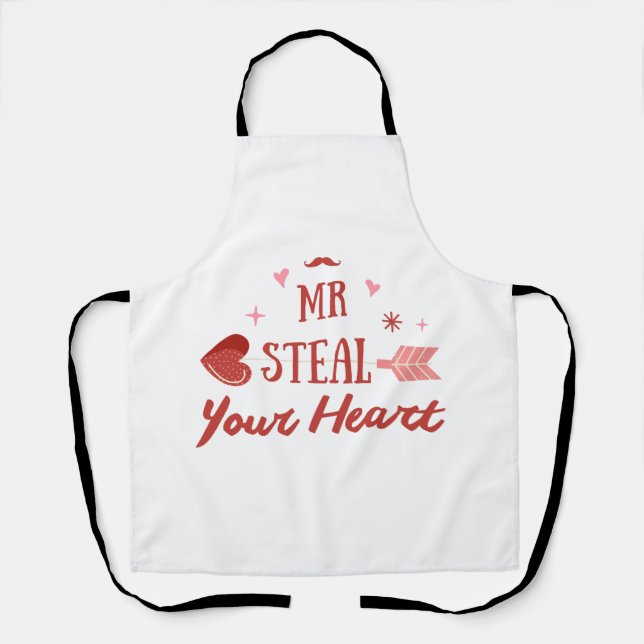 Happy Valentine's Day 2023 -Valentines Day hearts  Apron (Front)