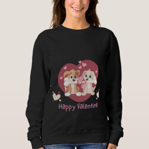 Happy Valentine's Day 2024 Funny Dogs Cute Sweatshirt