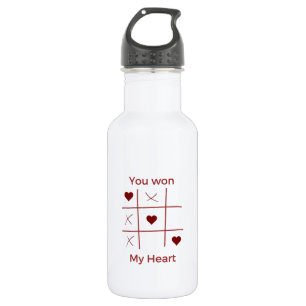 Happy Valentine's Day 2024 Ideas -You Won My Heart 532 Ml Water Bottle