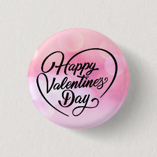 Happy Valentine's Day-23823 3 Cm Round Badge