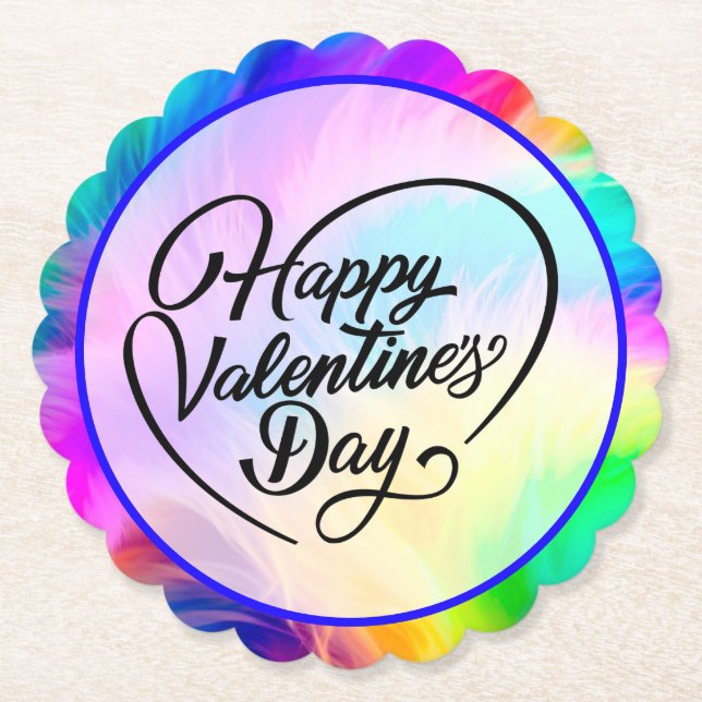 Happy Valentine's Day-23823 Paper Coaster (Front)