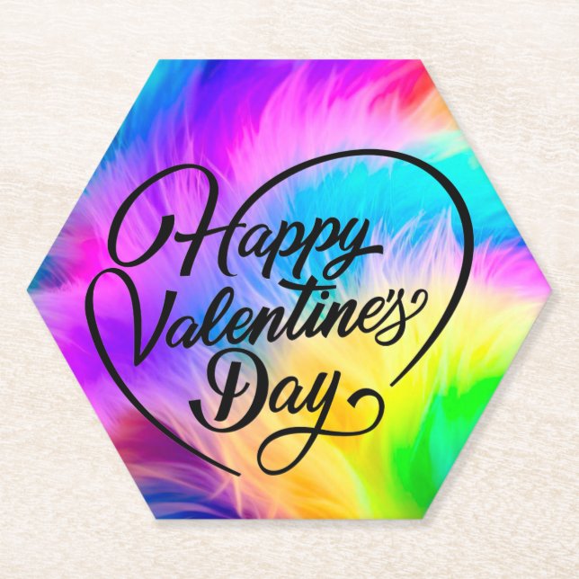 Happy Valentine's Day-23823 Paper Coaster (Front)