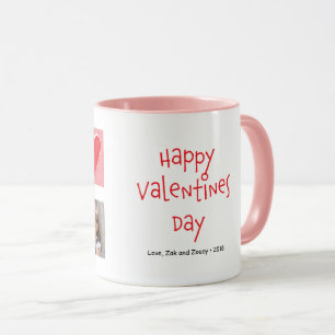 Happy Valentine's Day 2 Photo Custom Mug