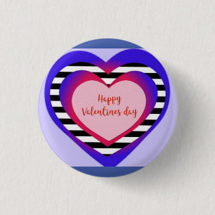 Happy Valentine's Day 3 Cm Round Badge