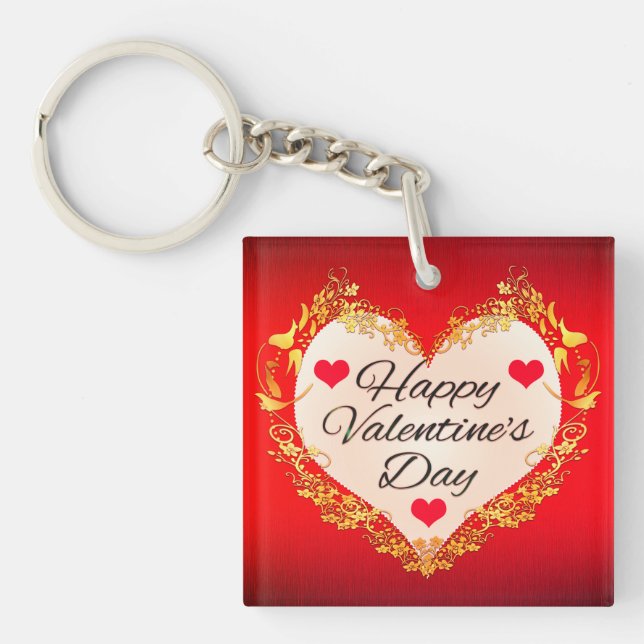Happy Valentine's Day!-47949 Key Ring (Front)