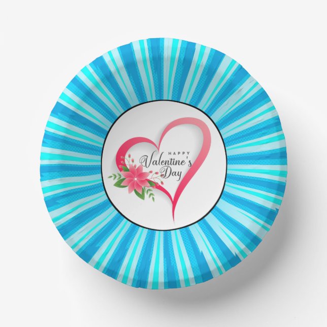 Happy Valentine's Day-53816 Paper Plate (Front)