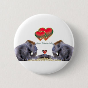Happy Valentine's Day_ 6 Cm Round Badge