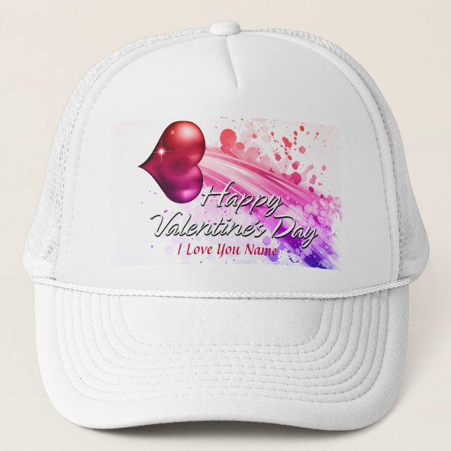 Happy Valentine's Day 6 Hat (Front)