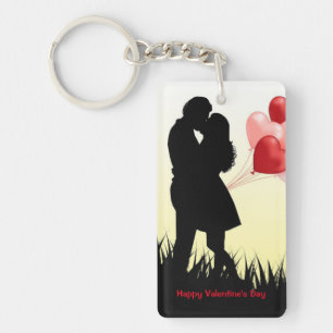 Happy Valentine's Day Acrylic Keychain
