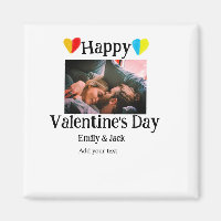 Happy valentine's day add couple name photo simple