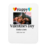 Happy valentine's day add couple name photo simple
