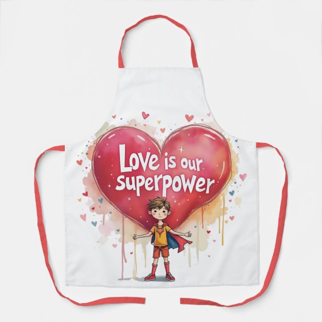 Happy Valentine's Day! Apron (Front)