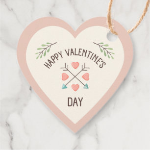 Happy Valentines day - Arrows Favour Tags