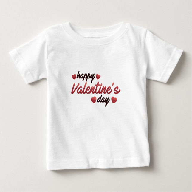 Happy Valentine's Day Baby T-Shirt (Front)