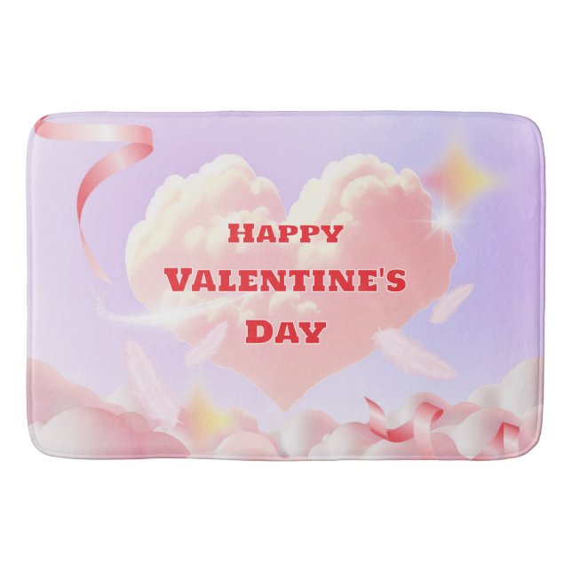 Happy Valentine's Day Bath Mat (Front)