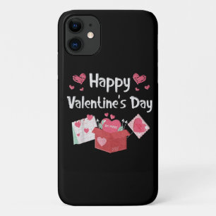 Happy Valentines Day Be Mine Cute Hearts iPhone 11 Case