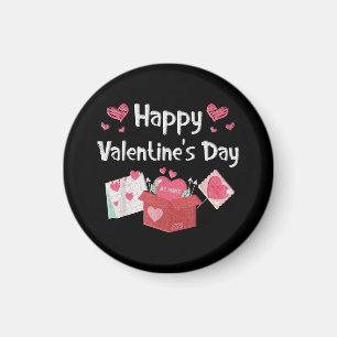 Happy Valentines Day Be Mine Cute Hearts Magnet
