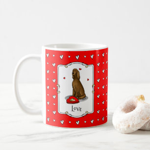 Happy Valentine's Day Be Mine Irish Setter (red 1) Coffee Mug
