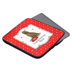 Happy Valentine's Day Be Mine Irish Setter (red 1) Laptop Sleeve