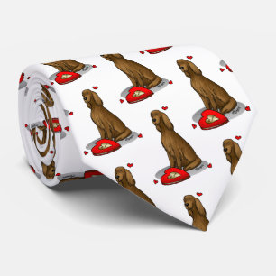 Happy Valentine's Day Be Mine Irish Setter (red 1) Tie
