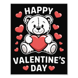 Happy Valentine's Day Bear vday Photo Print