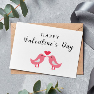 Happy Valentine's Day Bird Couple Card