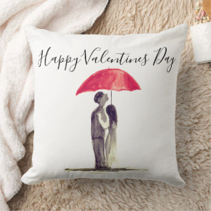 Happy Valentine's Day Boyfriend Girlfriend Modern Cushion