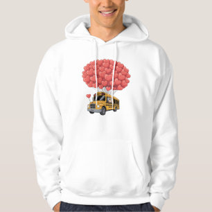 Happy Valentine's Day Bus with Owl Hoodie