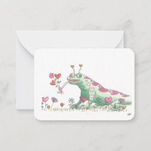 Happy Valentine's Day by Frankillie: Lizard Card