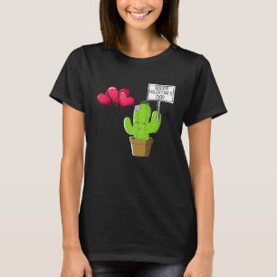 Happy Valentines Day  Cactus Plant Love Heart T-Shirt