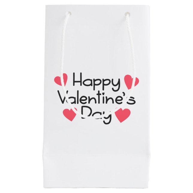Happy Valentine's Day Calligraphy | Gift Bag (Front)