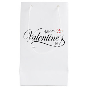 Happy Valentine's Day Calligraphy   Gift Bag