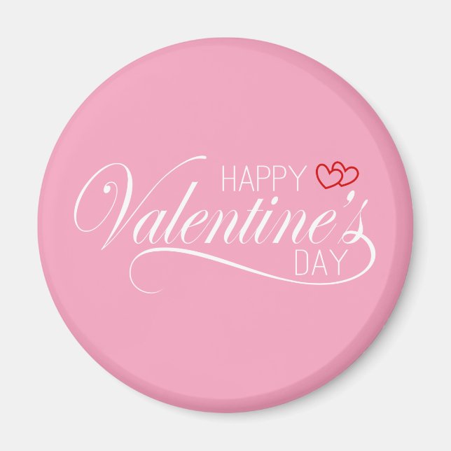 Happy Valentine's Day Calligraphy | Magnet (Front)
