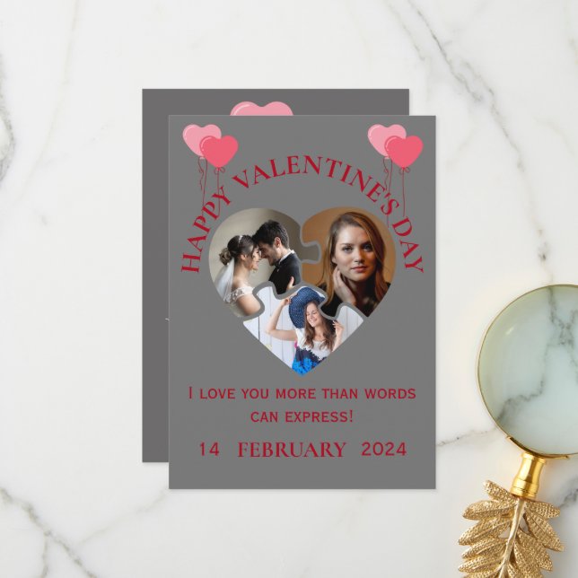 Happy Valentine's Day Card (Front/Back In Situ)