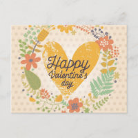 Happy Valentine's Day Card in Bright Colours