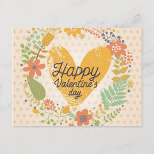 Happy Valentine's Day Card in Bright Colours