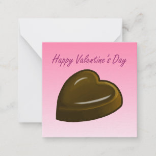 Happy Valentine's Day Chocolate Heart Card