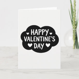 Happy Valentines Day Cloud Hearts Card